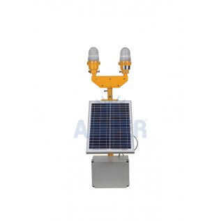 WARNING LIGHT WITH SOLAR PANNEL (DOUBLE HEAD)