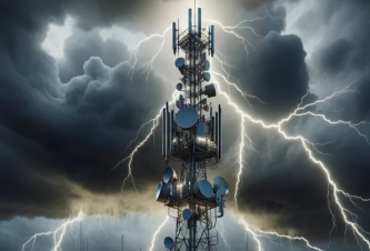 Communication Network (GSM-Base Stations) and Lightning Effect